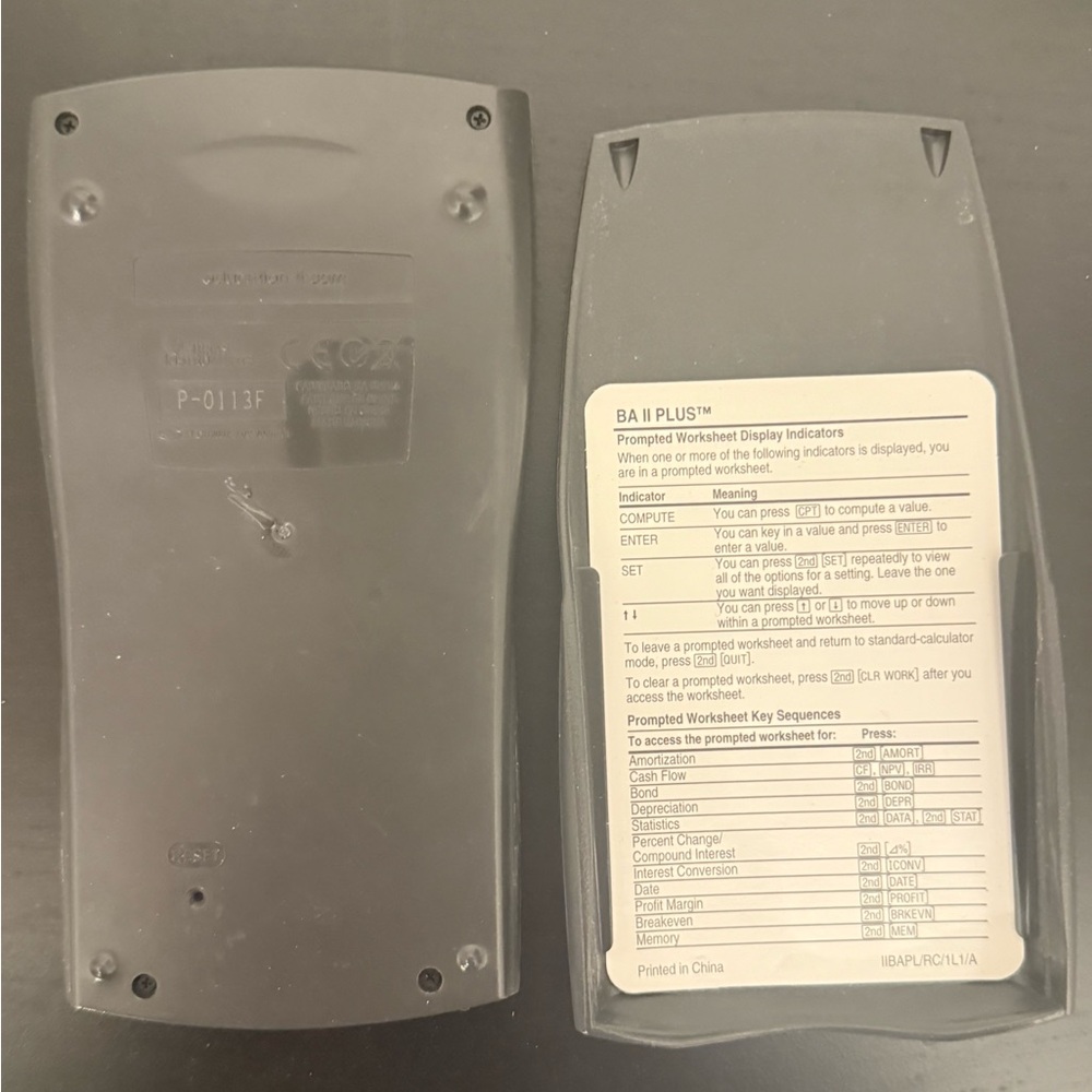 Texas Instruments BA II Plus Calculator - black - Picture 3 of 3